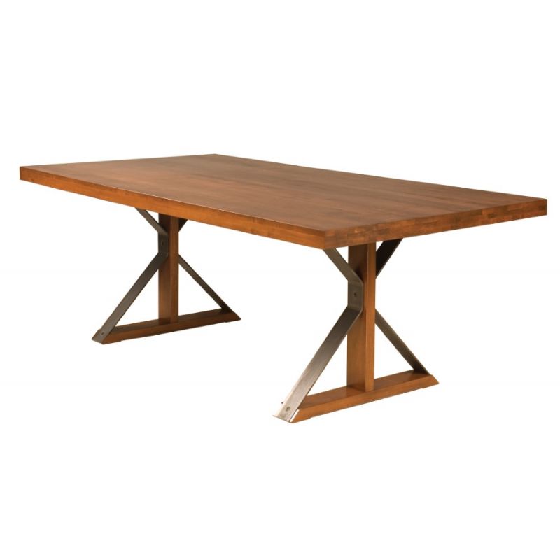 Saloom Furniture - Ambrose Dining Table 42 x 80 x 29 in Walnut - MAWS-4280-AMB-Walnut-G