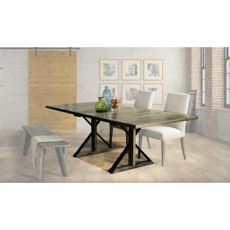 Saloom Furniture - Ambrose Extension Dining Table 42 x 77.5 x 29 in Nantucket - MAWS-4260-1-AMB-Nantucket-G