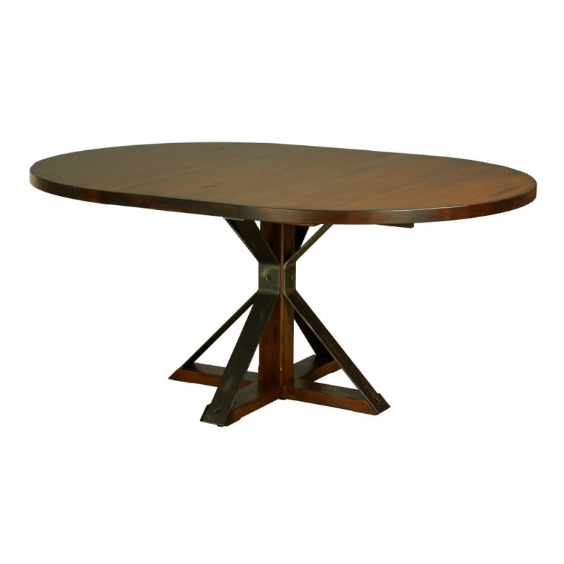 Saloom Furniture - Cambridge Extension Dining Table 48 x 65.5 x 29 in Walnut - MAWO-4848-1-CAM-Walnut-G