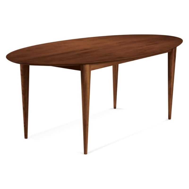 Saloom Furniture - Cona Ellipse Dining Table 36 x 70 x 29 in Walnut - SCWE-3670-CON-Walnut-G