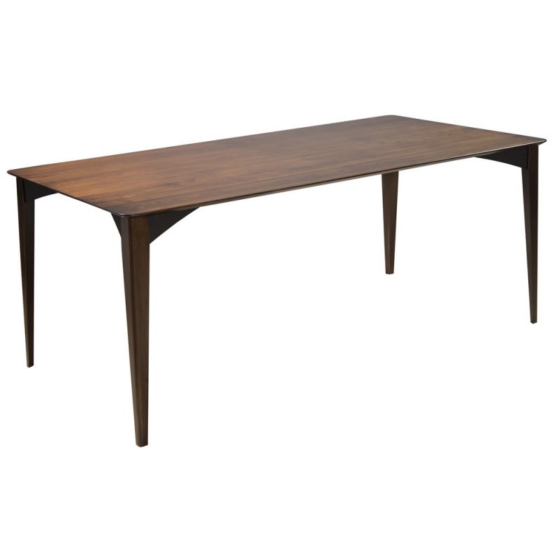 Saloom Furniture - Remi Dining Table 36 x 60 x 29 in Walnut - SKWI-3660-REM-Walnut-G