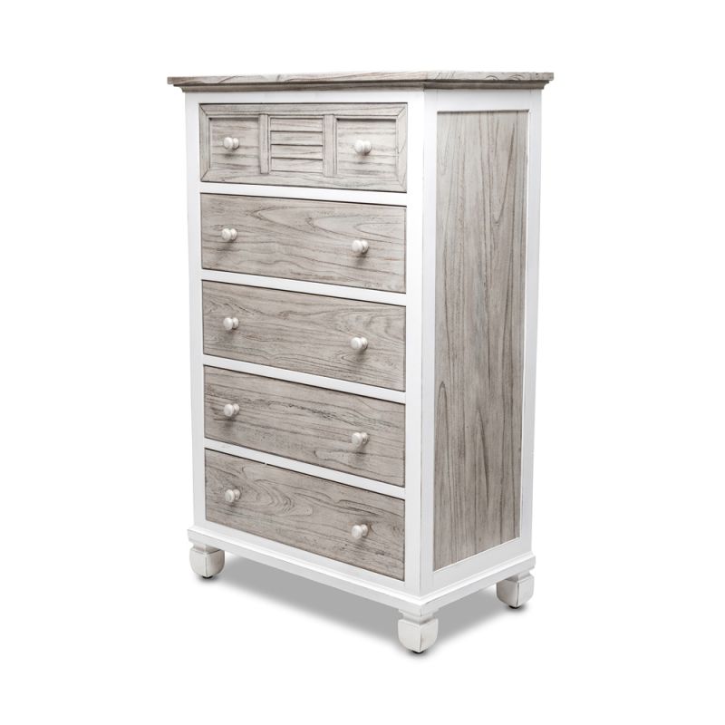 Sea Winds - Islamorada 5 Drawer Chest - B23335-DAPGREY