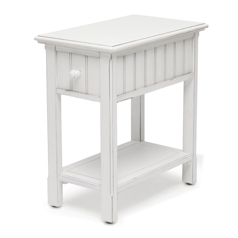 Sea Winds - Monaco Chairside Table - B81805-BLANC