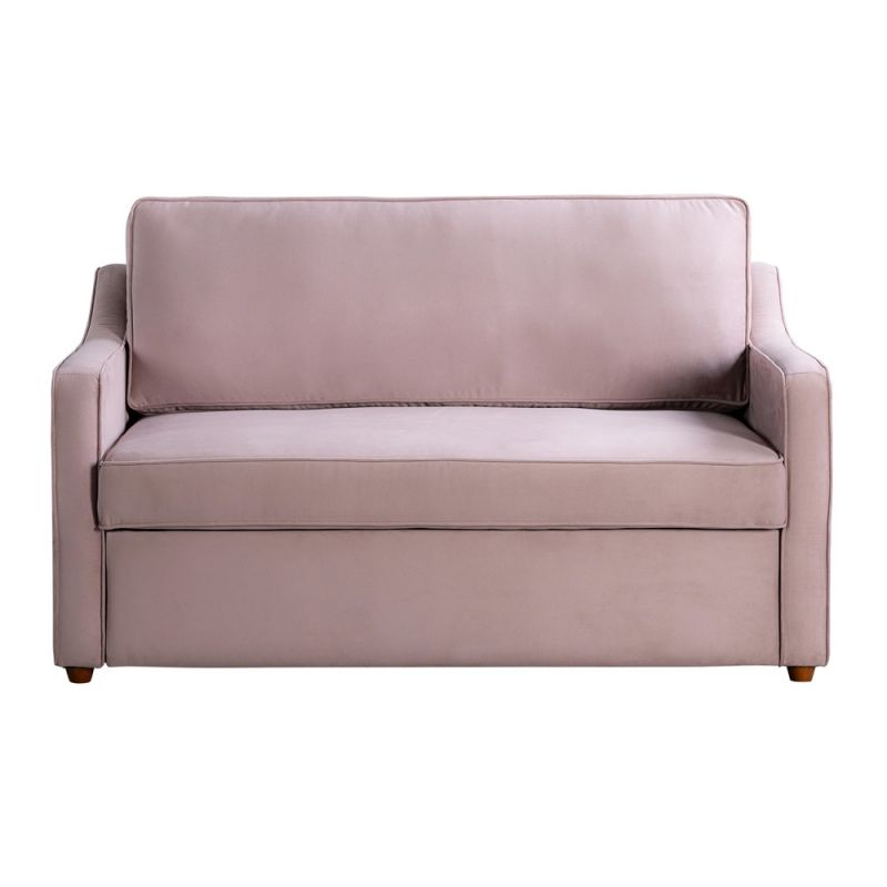 Serta by Lifestyle Solutions - Draper Convertible Loveseat, Mauve - 112A034MVE