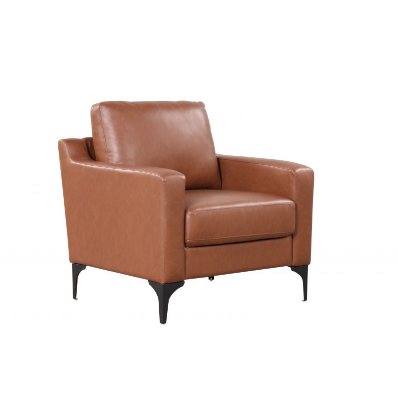 Serta - Moreland Faux Leather Chair, Brown by Lifestyle Solutions - 131A013BRN