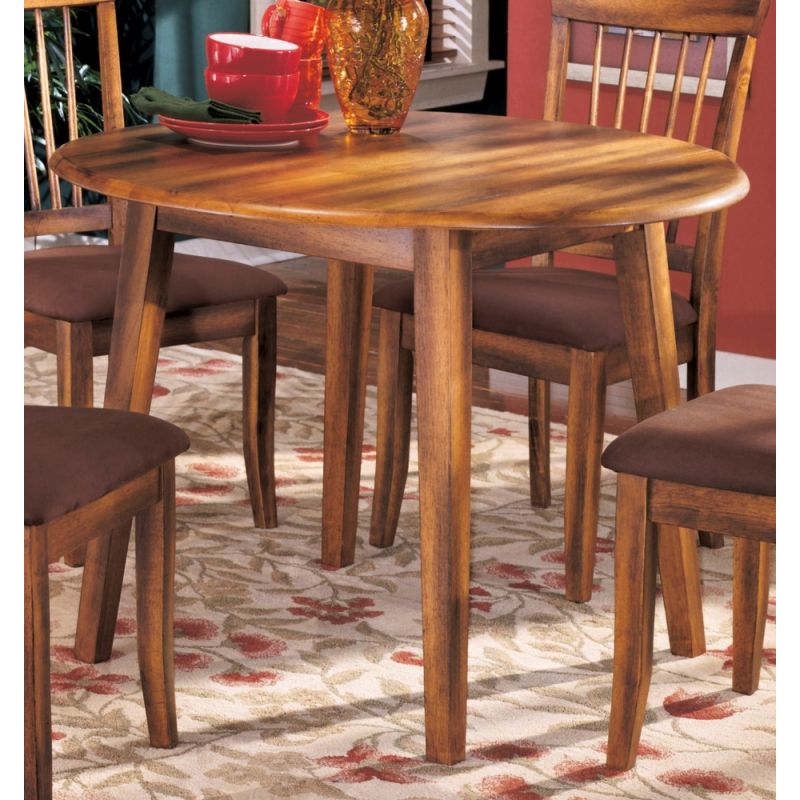Signature Design by Ashley - Berringer Round Dining Room Drop Leaf Table - D199-15 - Quickship