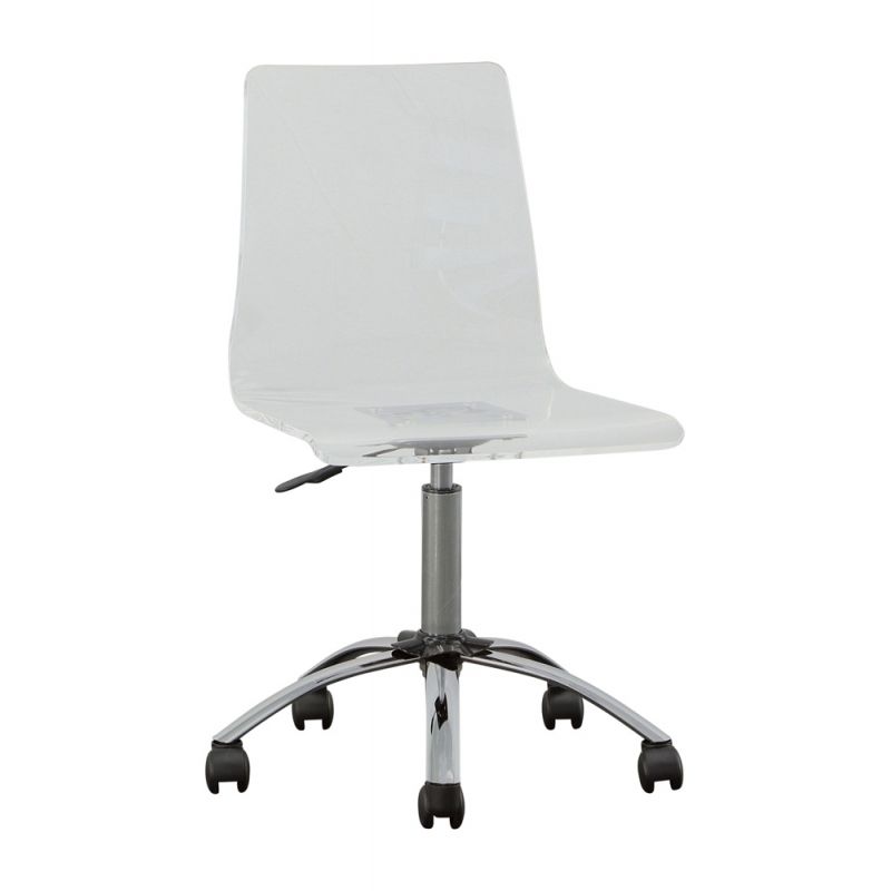 Steve Silver - Arthur Adjustable Swivel Desk Chair - Clear - AU650S