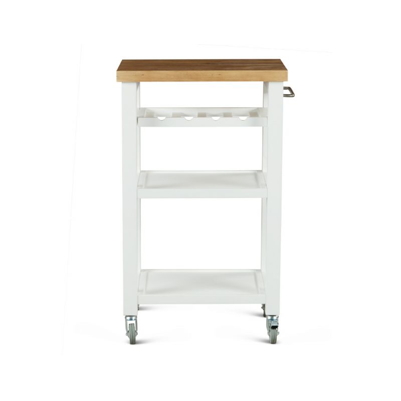 Steve Silver - Belden Kitchen Cart - White - BD150CKW