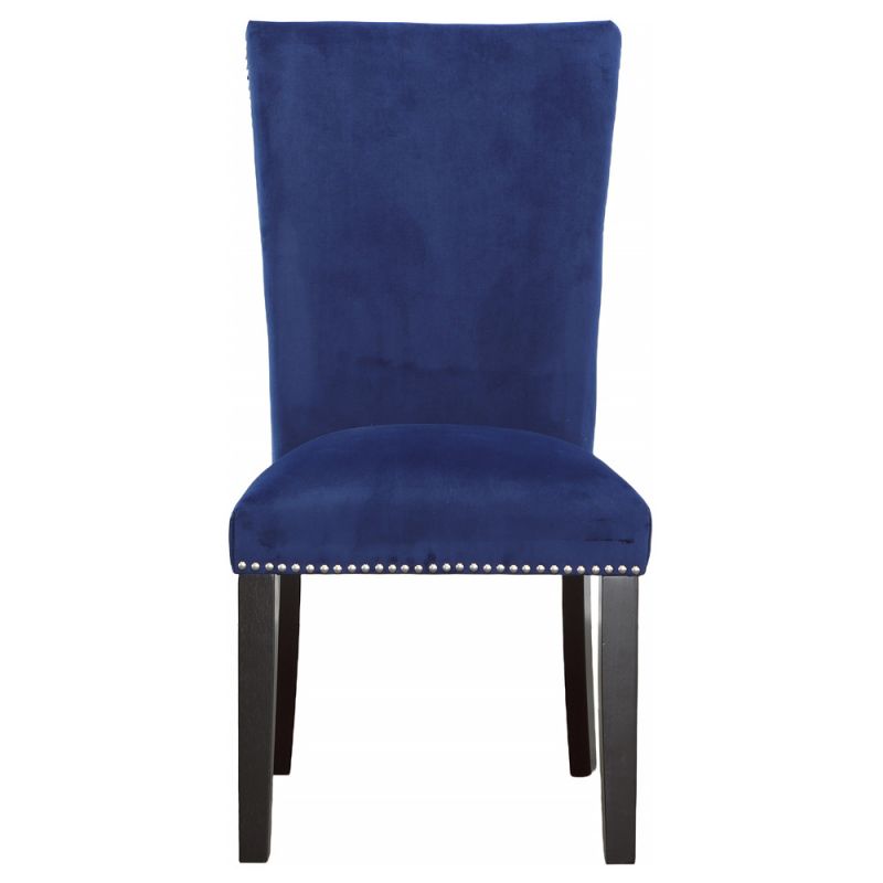 Steve Silver - Camila Blue Velvet Dining chair - (Set of 2) - CM540SBN