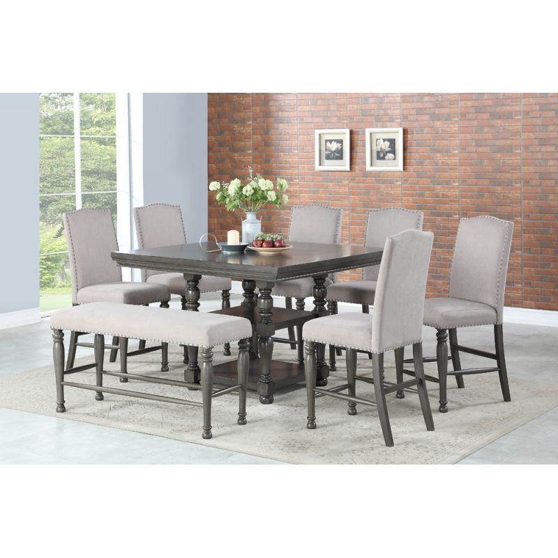 Steve Silver - Caswell 7pc Dining Set with Bench - CW700CCBN7PC