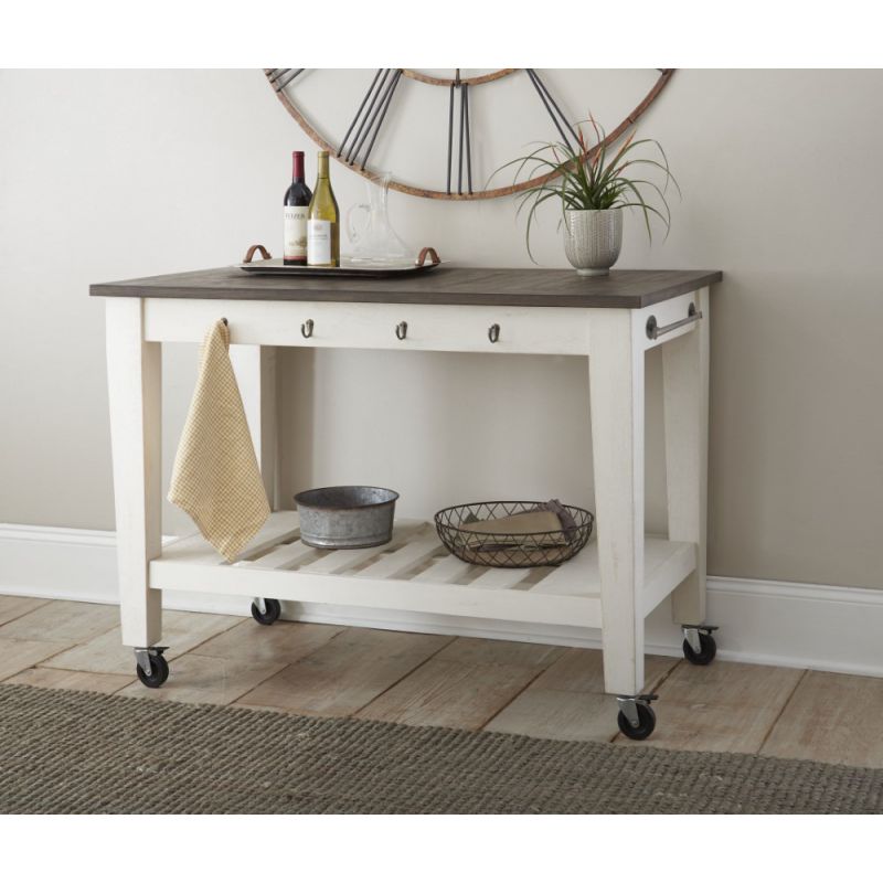 Steve Silver - Cayla Kitchen Cart in Two Tone - CY400CKW
