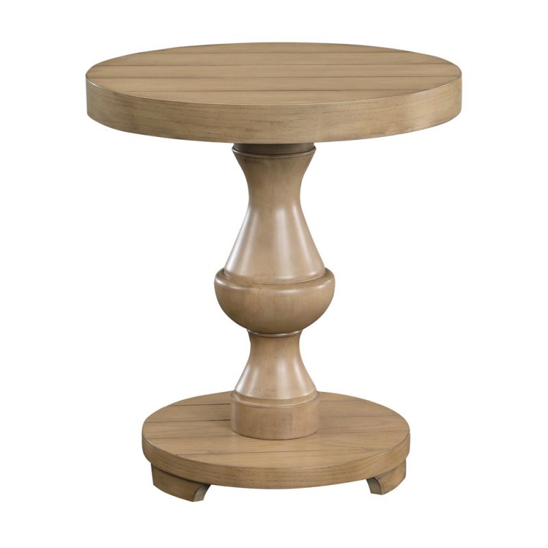 Steve Silver - Dory Round End Table - Sand - DY200TER