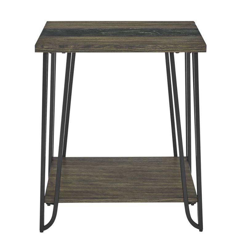 Steve Silver - Harper End Table w/ Sintered Stone Inlay - HP300E