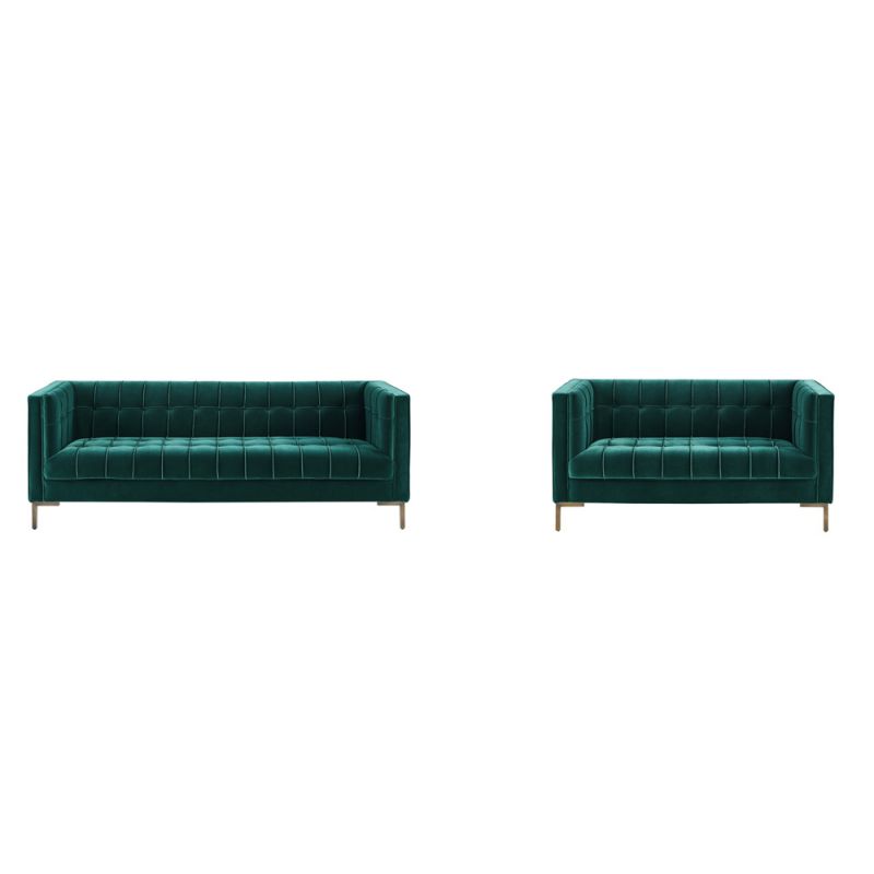 Steve Silver - Isaac Green Sofa and Loveseat Set - IC100-2PCE