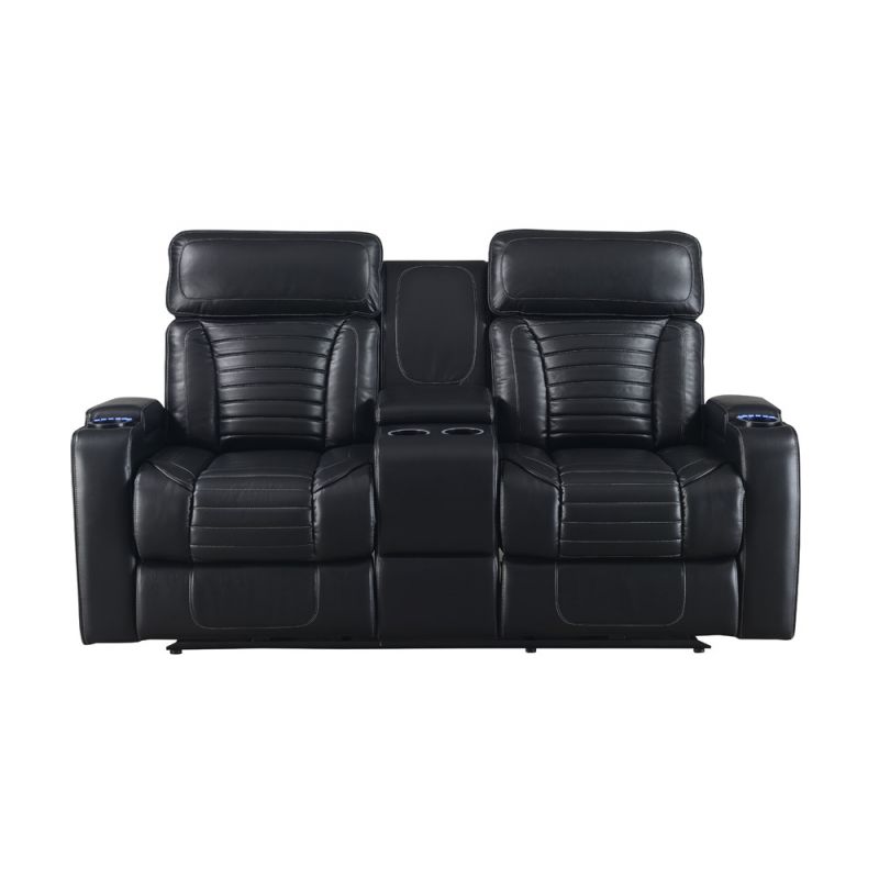 Steve Silver - Lavon Dual Power Console Loveseat - LA950LK