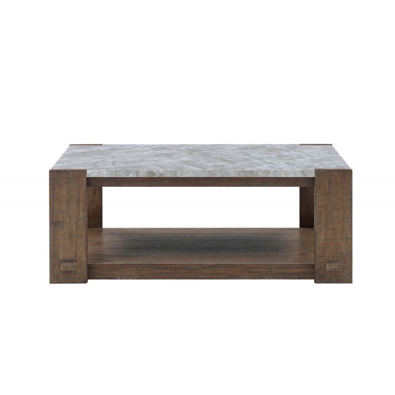 Steve Silver - Libby Sintered Stone Coffee Table with Casters - LB100CAS