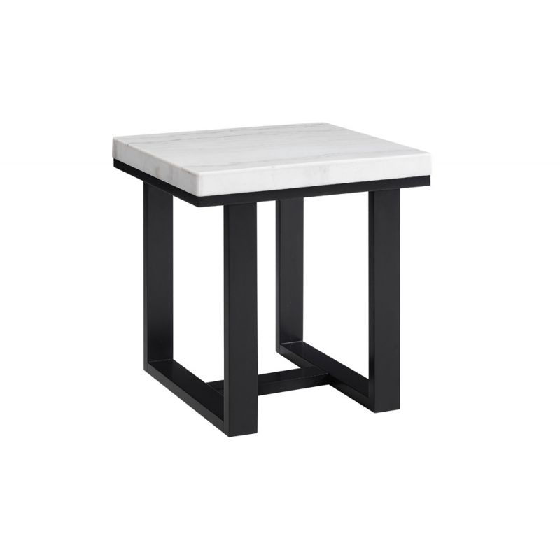 Steve Silver - Lucca White Marble Top End Table - LC200E