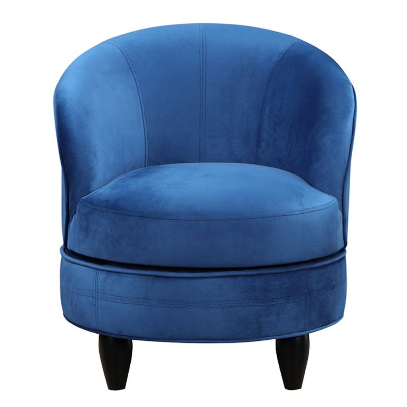 Steve Silver - Sophia Swivel Accent Chair - Blue Velvet - SOH850BV