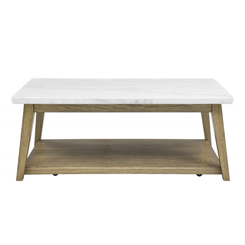 Steve Silver - Vida Marble Top Coffee Table with Casters - VD300WCAS