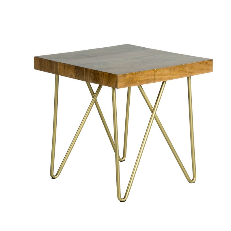 Steve Silver - Walter Brass Inlay End Table - WT300E