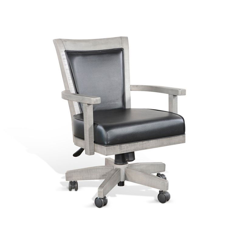 Sunny Designs - Alpine Grey -  Game Chair with Casters, Cushion Seat & Back - 1444AG