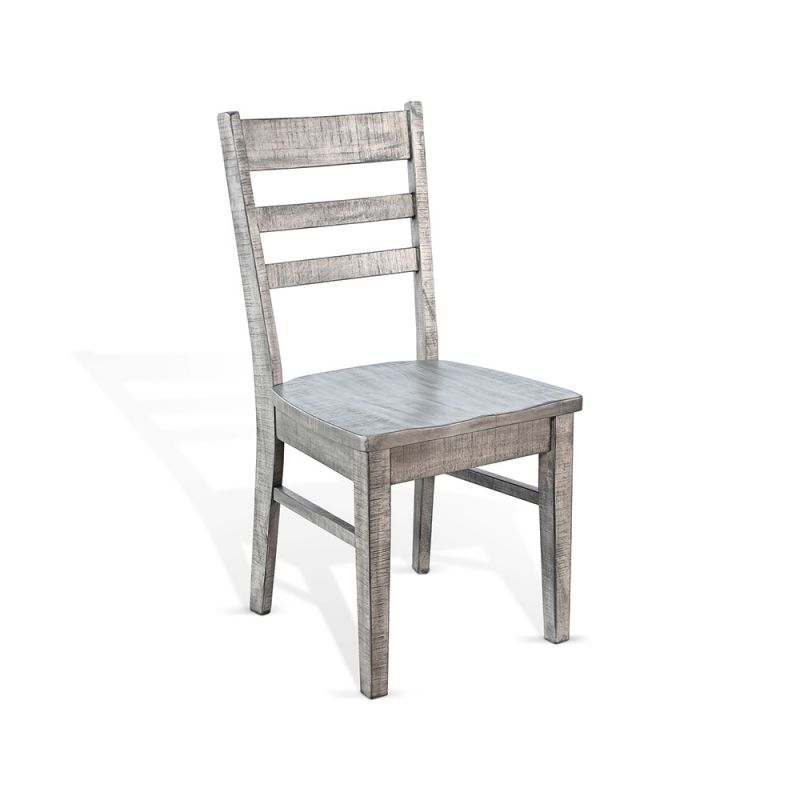 Sunny Designs - Alpine Grey -  Ladderback Chair, Wood Seat - 1616AG