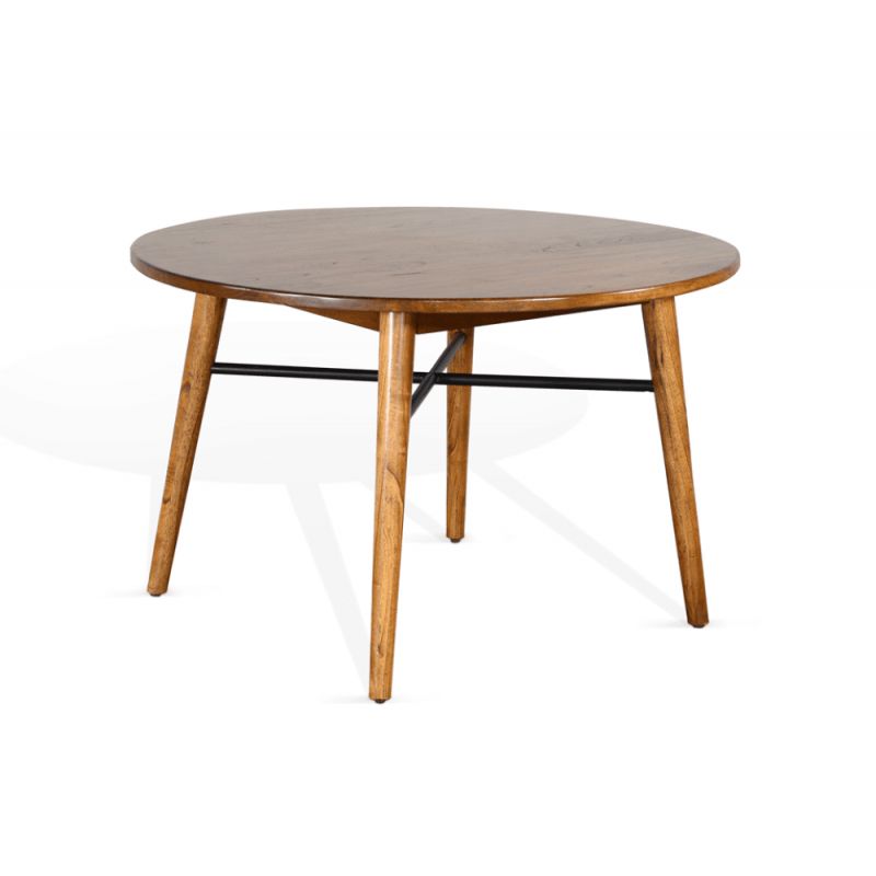 Sunny Designs - American Modern Round Table in Orange-Brown - 1098CN