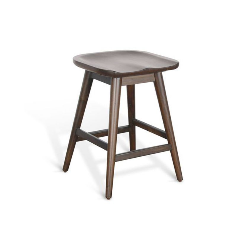 Sunny Designs -  Counter Stool with Saddle Seat - 2094CB-S