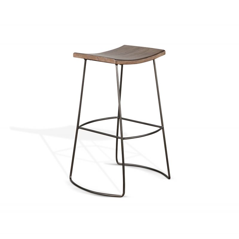 Sunny Designs - Doe Valley -  Bar Metal Frame Saddle Seat Barstool - 1655BU-30_CLOSEOUT