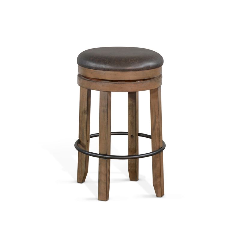 Sunny Designs - Doe Valley -  Bar Swivel Stool with Cushion Seat - 1624BU-30