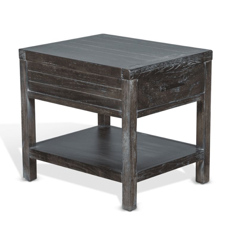 Sunny Designs - Dundee End Table in Dark Brown - 3271KB-E
