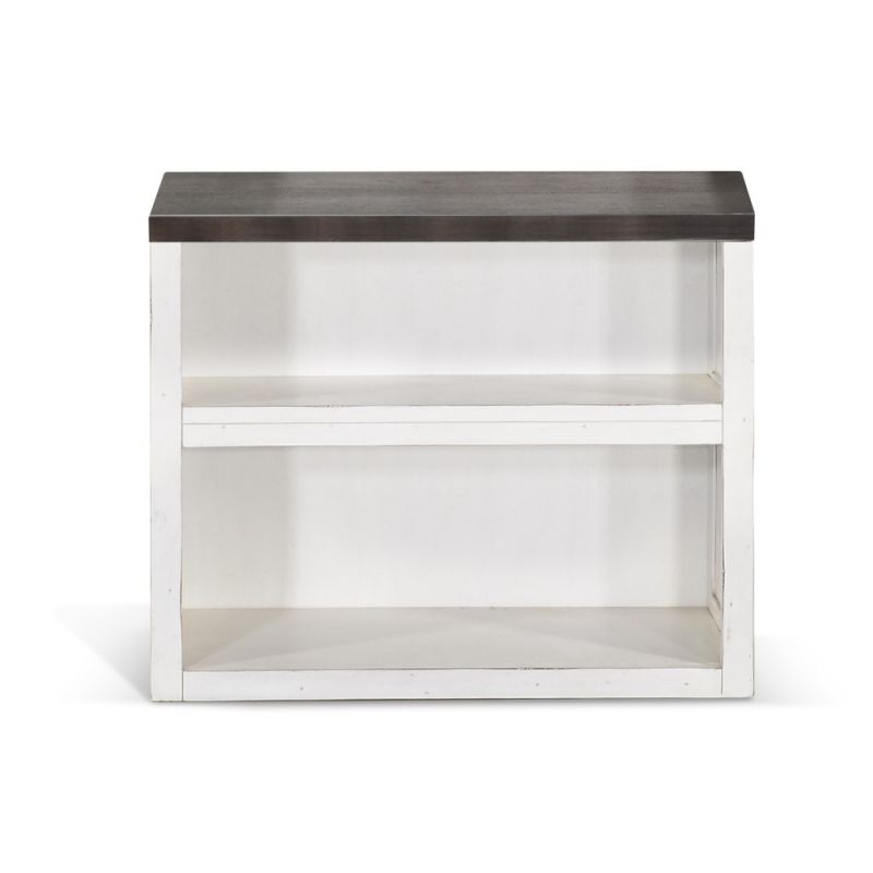 Sunny Designs - European Cottage Bookcase - Dark brown and White - 2822EC-BB