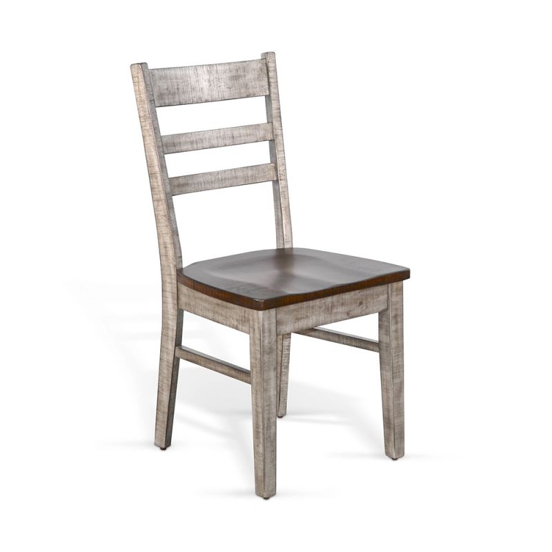 Sunny Designs - Homestead Hills -  Ladderback Chair, Wood Seat - 1616TA