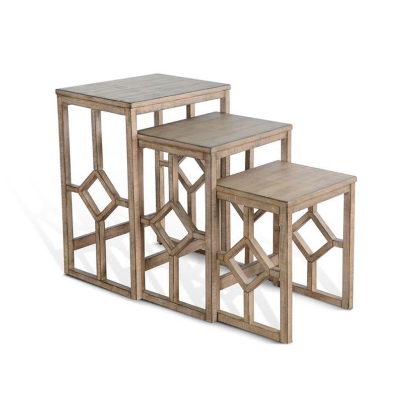 Sunny Designs - Marina -  Beach Pebble Nesting Table - 2087BP