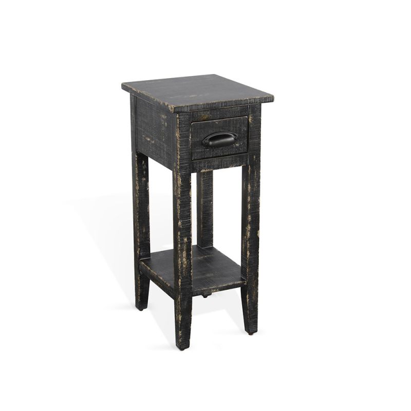 Sunny Designs - Marina -  Black Sand Chair Side Table - 2077BS