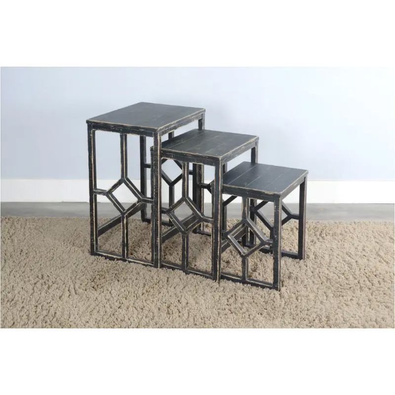 Sunny Designs - Marina -  Black Sand Nesting Table - 2087BS