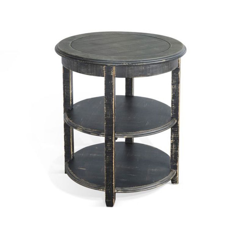 Sunny Designs - Marina -  Black Sand Side Table - 2085BS