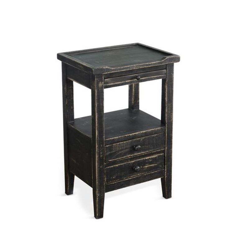 Sunny Designs - Marina -  Black Sand Side Table - 2086BS