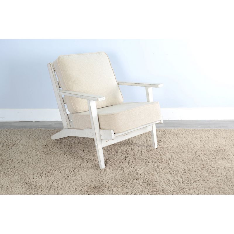 Sunny Designs - Marina -  Marina Mid-Century White Sand Chair - 4610WS