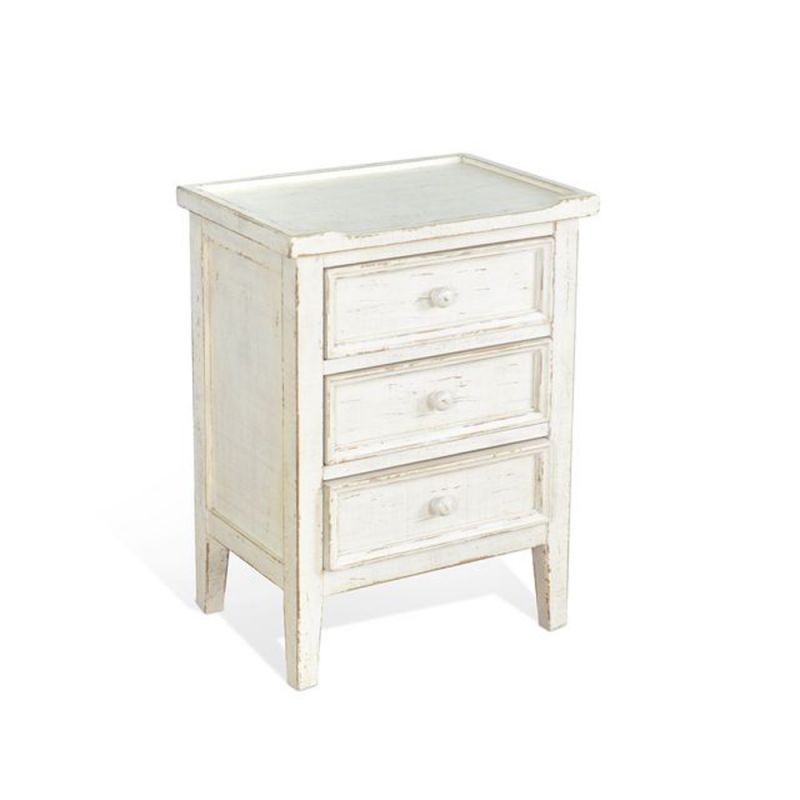 Sunny Designs - Marina -  White Sand End Table - 2080WS