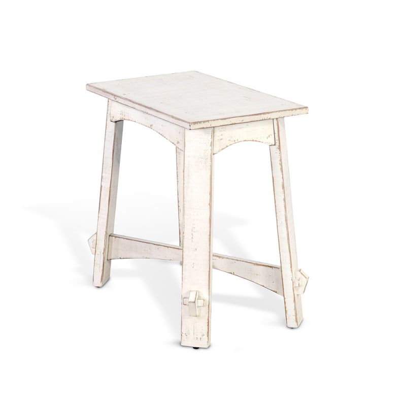 Sunny Designs - Marina -  White Sand Chair Side Table - 3172WS-CS