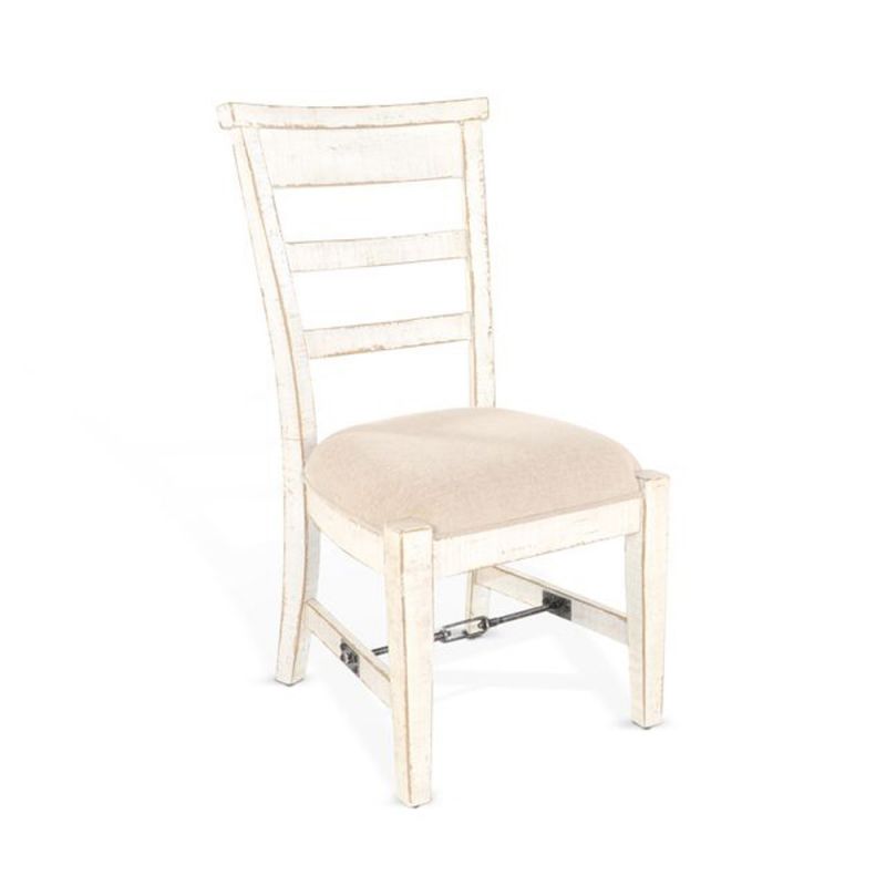 Sunny Designs - Marina -  White Sand Side Chair, Cushion Seat - 1604WS