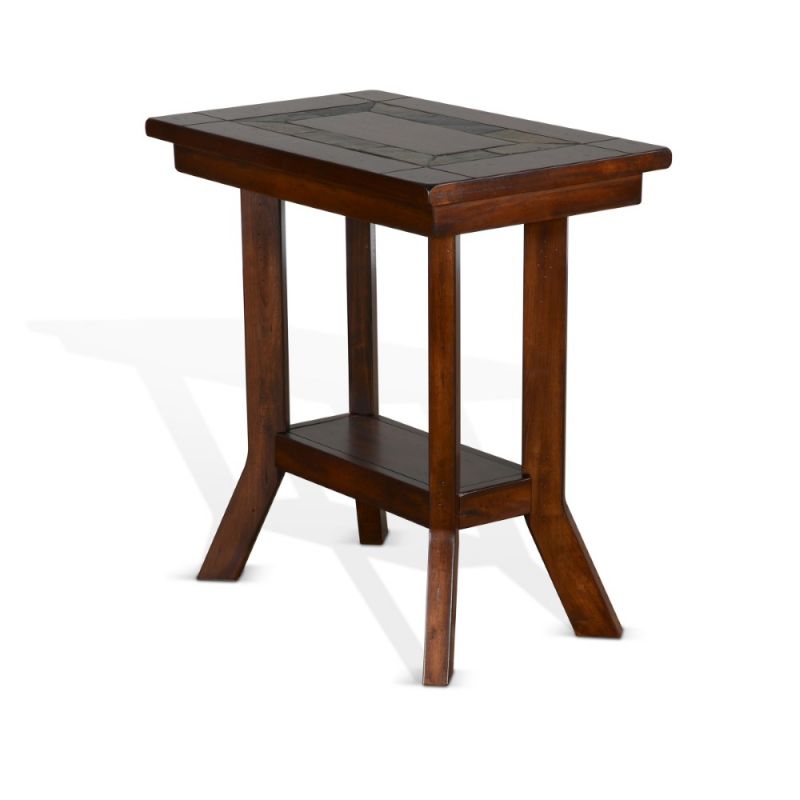 Sunny Designs - Santa Fe Chair Side Table - Dark Brown - 3175DC2-CS