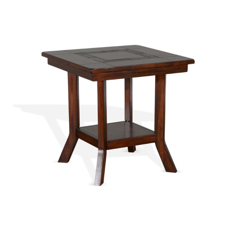 Sunny Designs - Santa Fe End Table - Dark Brown - 3175DC2-E