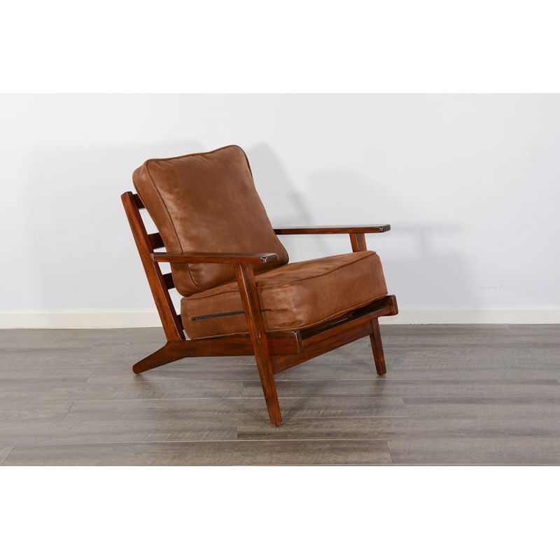 Sunny Designs - Santa Fe -  Santa Fe Mahogany Accent Chair with Cushions in Dark Chocolate - 4610DC