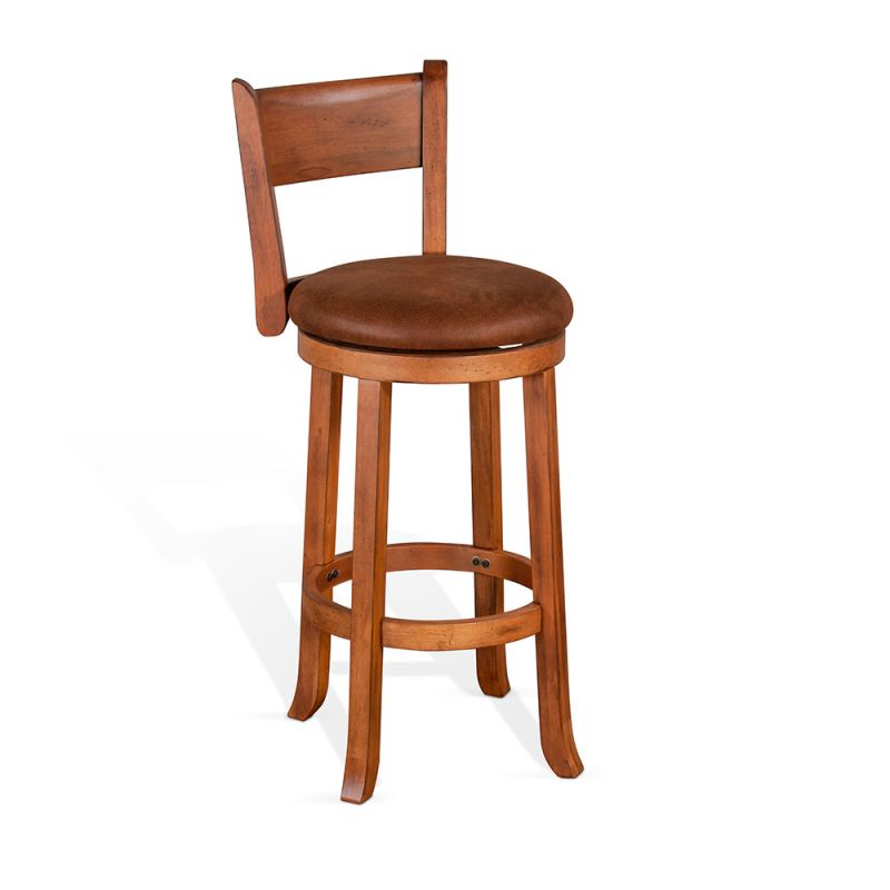 Sunny Designs - Sedona -  Bar Swivel Barstool, Cushion Seat & Back - 1646RO-B30