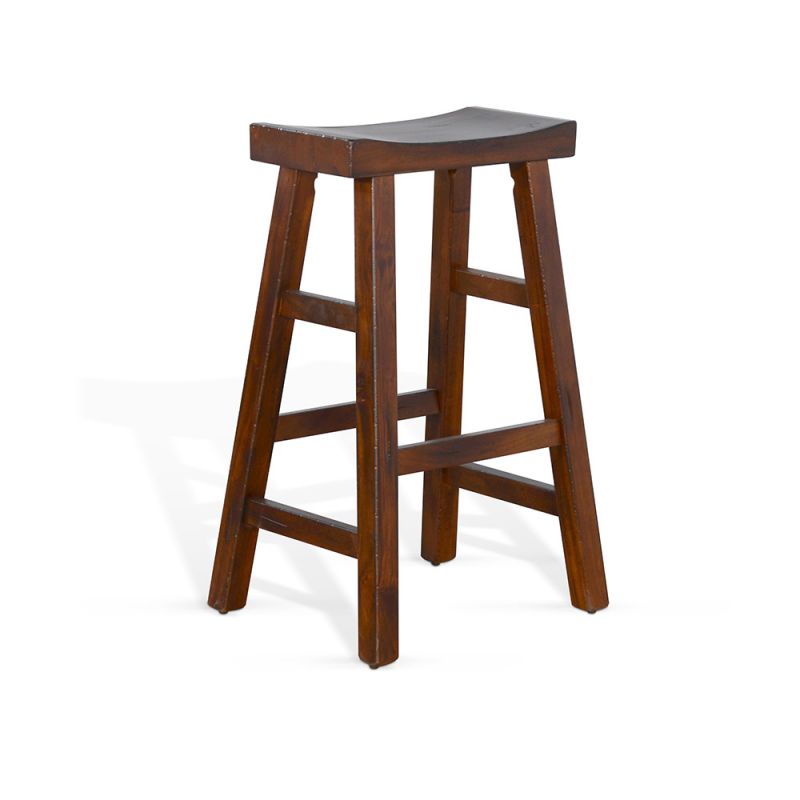 Sunny Designs - Tuscany -  Bar Saddle Seat Stool, Wood Seat - 1768VM-30