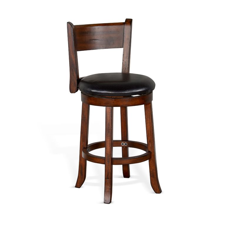 Sunny Designs - Tuscany -  Counter Swivel Barstool, Cushion Seat & Back - 1646VM-B24