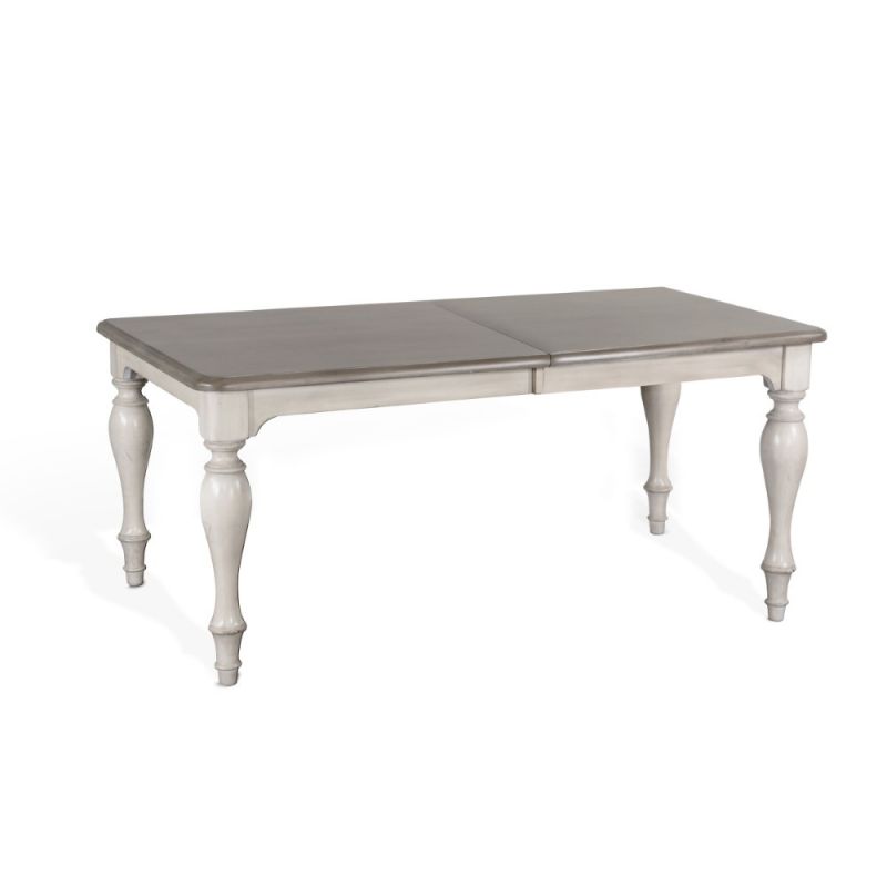 Sunny Designs - Westwood Village Dining Table - Taupe and White - 1108WV