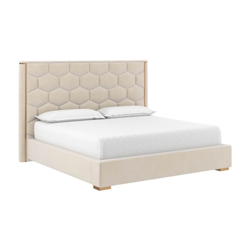 Sunpan - Ikon Alisha Bed - King - Meg Taupe - 108710